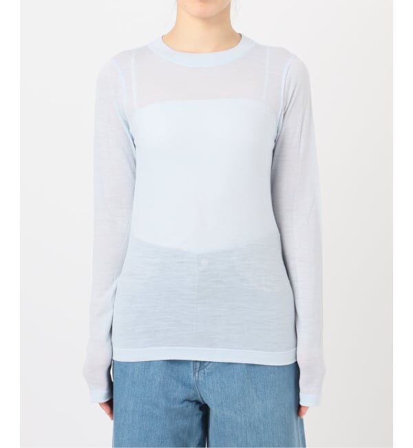 EMILYWEEK「《追加》スーパーウール クルーネックシアープルオーバー」|Tシャツ・カットソー|