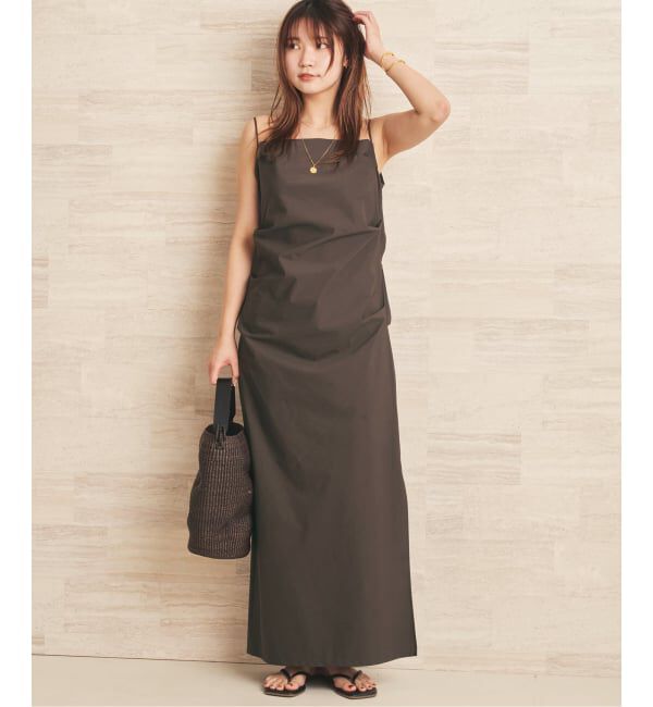 Plage「《予約》Drape Cami ワンピース」|ワンピース|ブラウン