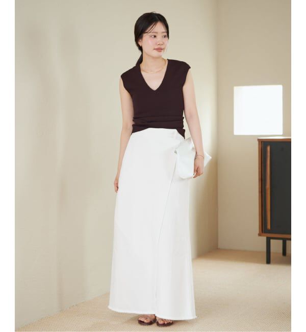 Plage「《予約》Garment dye long スカート」|スカート|