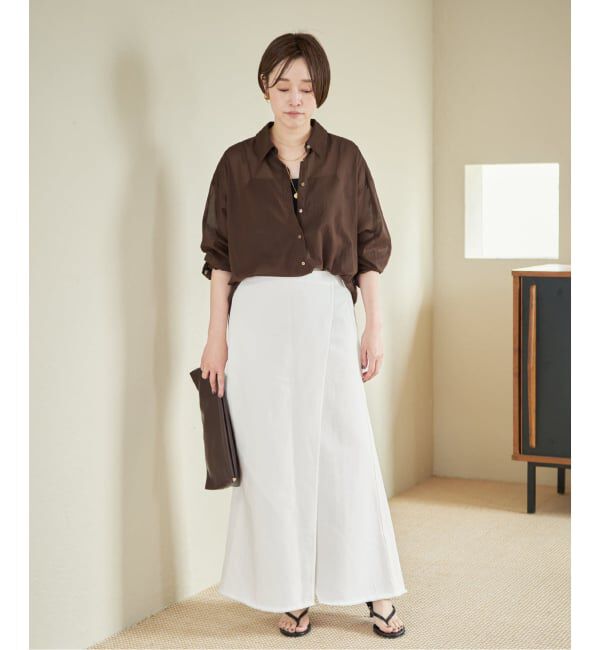 Plage「《予約》Garment dye long スカート」|スカート|