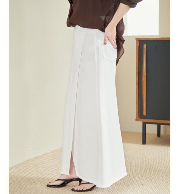 Plage「《予約》Garment dye long スカート」|スカート|