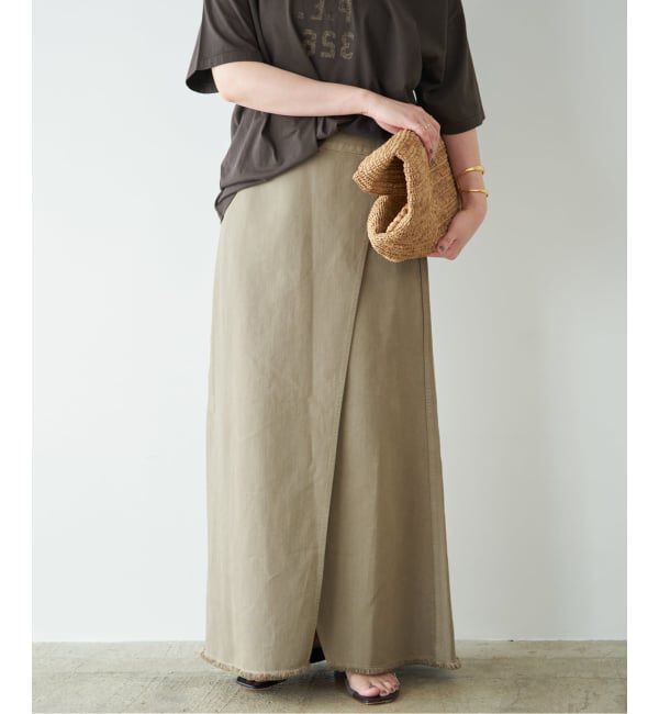 Plage「《予約》Garment dye long スカート」|スカート|