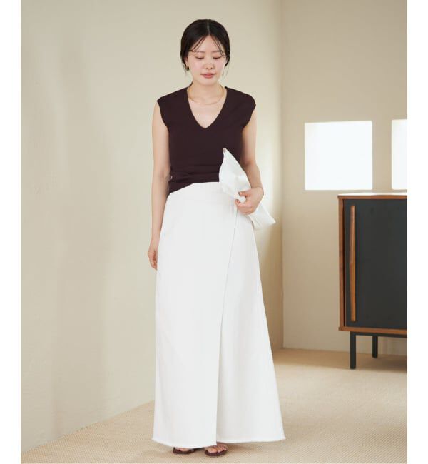 Plage「《予約》Garment dye long スカート」|スカート|