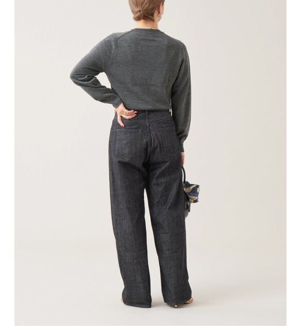 IENA LA BOUCLE「IENA LA BOUCLE ストレートカラーデニムパンツ」|デニム|