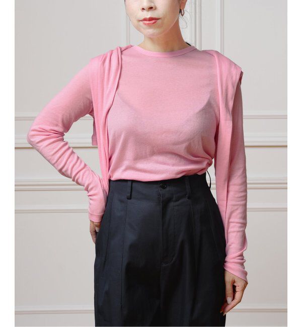 IENA LA BOUCLE「IENA LA BOUCLE シアーフライスロングスリーブTシャツ」|Tシャツ・カットソー|