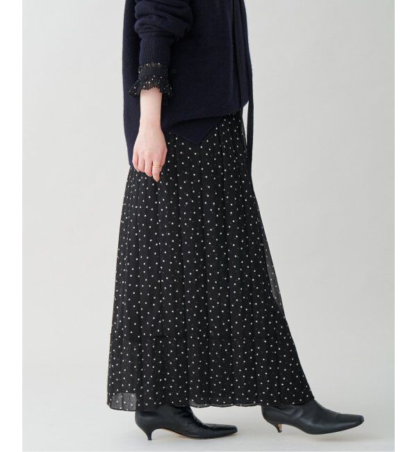 IENA「L'UNE/リュンヌ ドットスカート」|スカート|