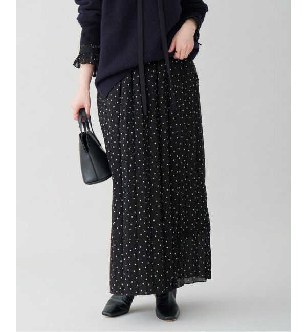 IENA「L'UNE/リュンヌ ドットスカート」|スカート|