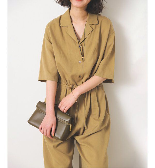 SLOBE IENA「《WEB限定/追加》ハーフスリーブオールインワン」|オールインワン|