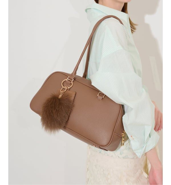 SLOBE IENA「SLOBE ロングハンドルボストン」|ボストンバッグ|