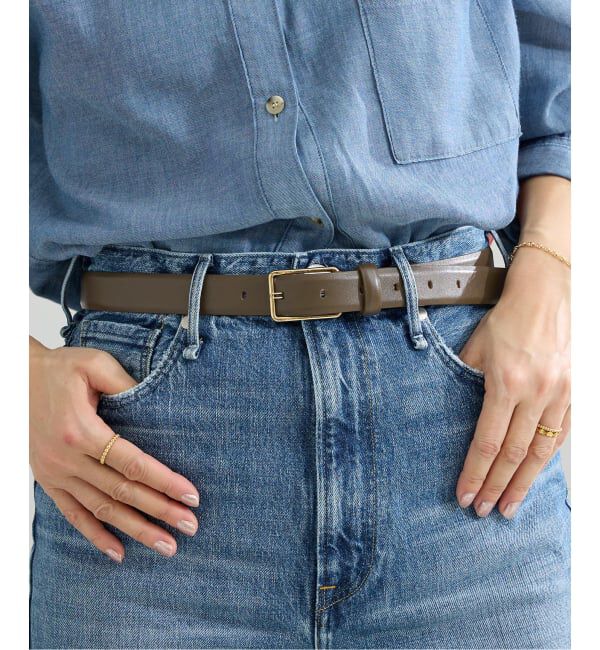 IENA「MANUELA/マヌエラ LEATHER BELT ベルト MN25S 005NA」|ベルト|