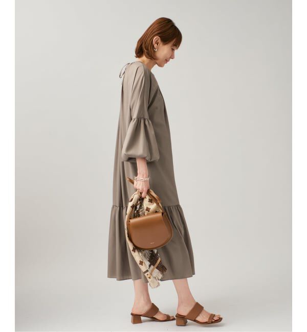 VERMEIL par iena「バルーンスリーブロングドレス」|ワンピース|