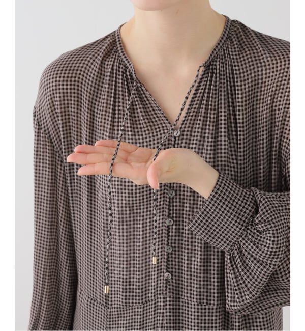 IENA「チェックスキッパーフレアワンピース」|ワンピース|