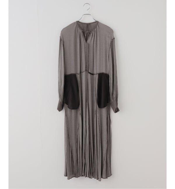 IENA「チェックスキッパーフレアワンピース」|ワンピース|
