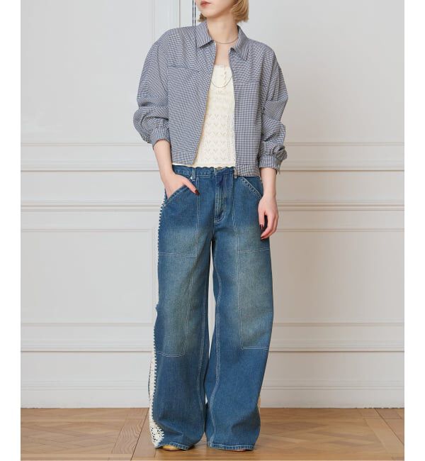 IENA LA BOUCLE「IENA LA BOUCLE ギンガムチェックシャツ」|シャツ・ブラウス|