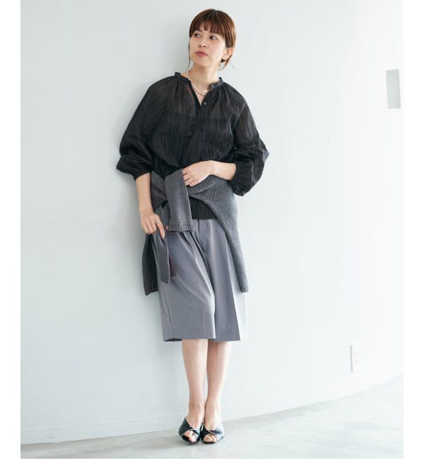 IENA「ランダムプリーツブラウス」|シャツ・ブラウス|