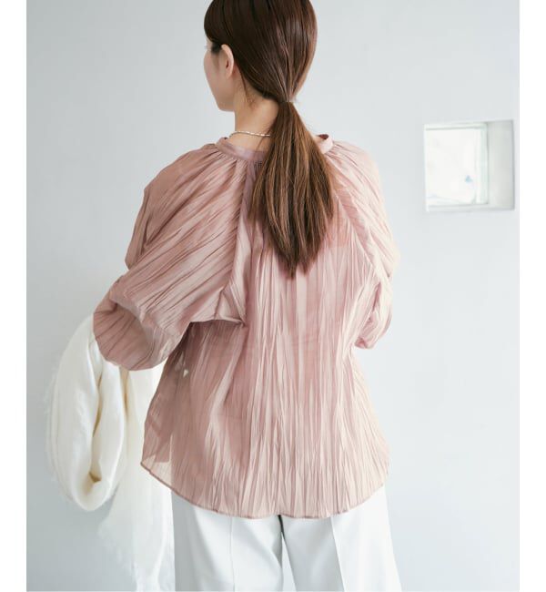 IENA「ランダムプリーツブラウス」|シャツ・ブラウス|