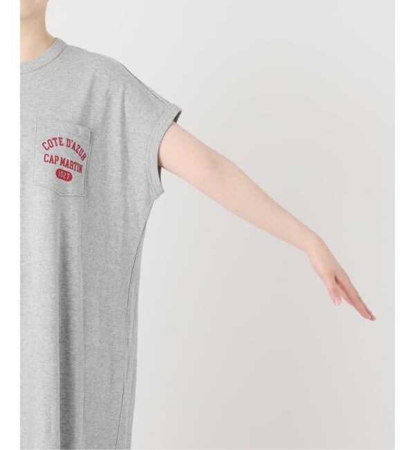 IENA「《予約》BLACK ミニ裏毛ロングワンピース」|ワンピース|