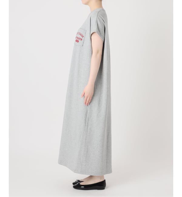 IENA「《予約》BLACK ミニ裏毛ロングワンピース」|ワンピース|