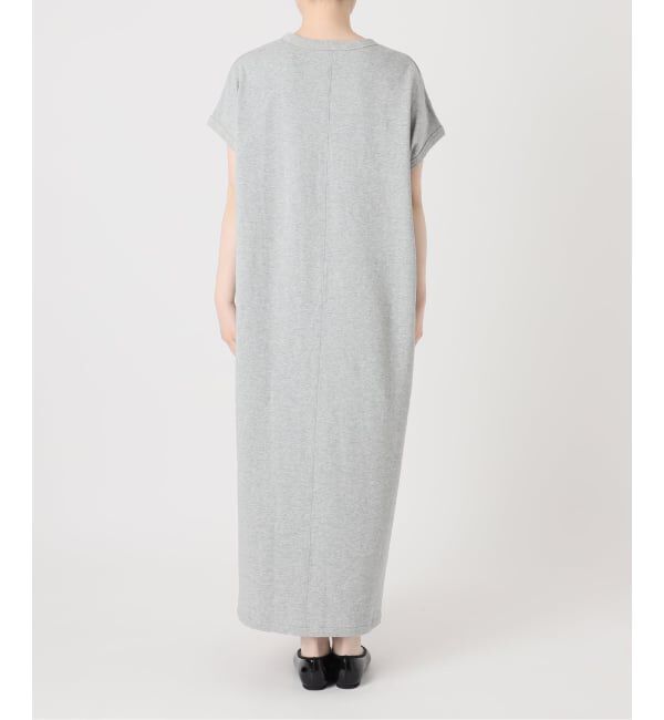 IENA「《予約》BLACK ミニ裏毛ロングワンピース」|ワンピース|