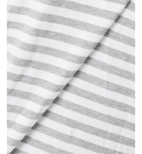 IENA「《予約》BLACK フリル付きボーダーカットソー」|Tシャツ・カットソー|