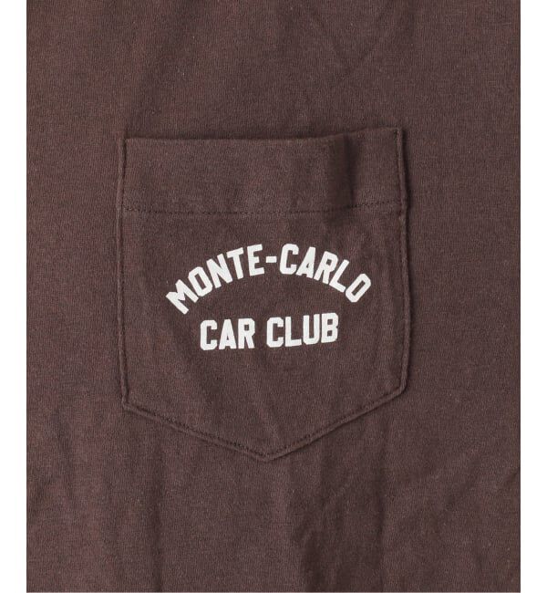 IENA「《予約》BLACK ポケット付きプリントTシャツ」|Tシャツ・カットソー|