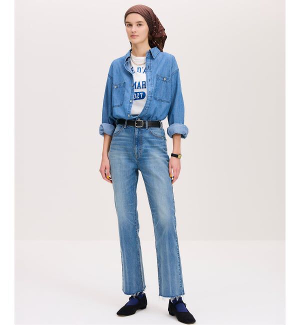 IENA「《予約》BLACK COTE D'AZUR ロゴTシャツ」|Tシャツ・カットソー|