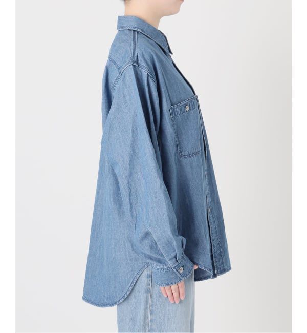 IENA「《予約》BLACK シャンブレーシャツ」|シャツ・ブラウス|