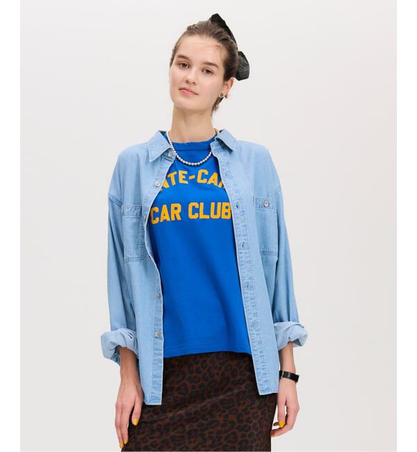 IENA「《予約》BLACK シャンブレーシャツ」|シャツ・ブラウス|