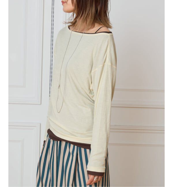 IENA LA BOUCLE「《予約》IENA LA BOUCLE シアーフライスプルオーバー」|Tシャツ・カットソー|