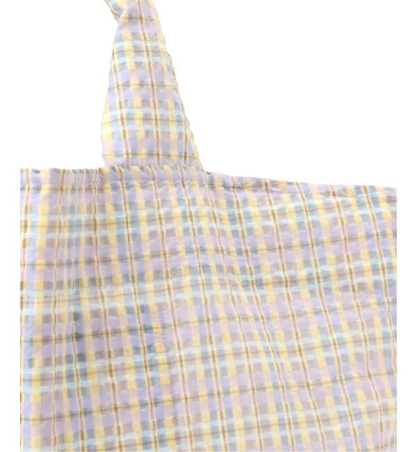 IENA LA BOUCLE「《予約》IENA LA BOUCLE シアーチェックトートバッグ」|トートバッグ|