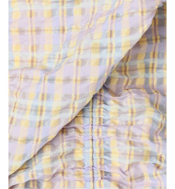 IENA LA BOUCLE「《予約》IENA LA BOUCLE シアーチェックシャーリングスカート」|スカート|