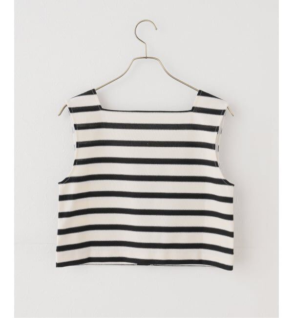 IENA LA BOUCLE「CURRENTAGE カレンテージ stripe top A2561UTS401」|タンクトップ|