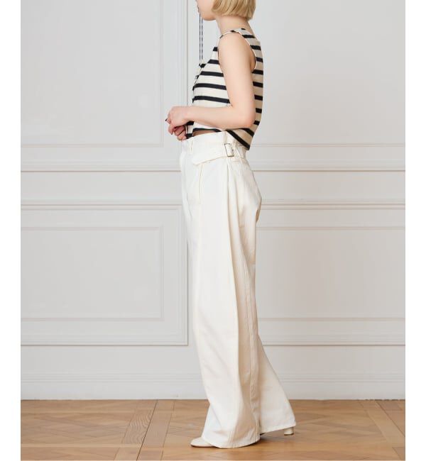 IENA LA BOUCLE「CURRENTAGE カレンテージ stripe top A2561UTS401」|タンクトップ|