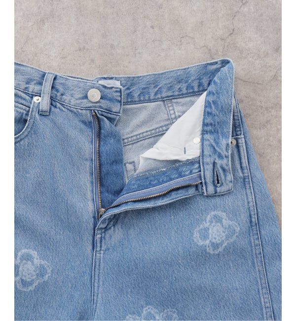 IENA LA BOUCLE「IENA LA BOUCLE フラワーソフトデニムシルエットパンツ」|デニム|