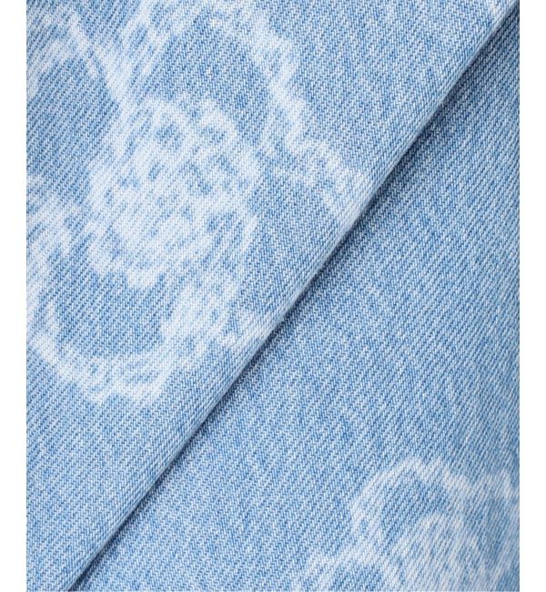 IENA LA BOUCLE「IENA LA BOUCLE フラワーソフトデニムシルエットパンツ」|デニム|