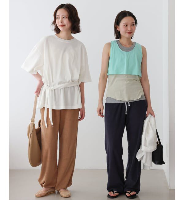 SLOBE IENA「《予約》Plus by ONIT/オニット SLOBE別注 スカーフ付Tシャツ」|Tシャツ・カットソー|