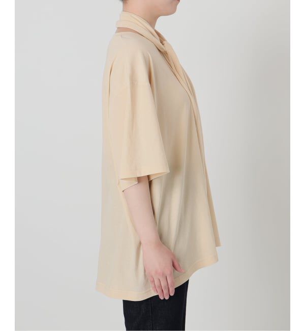 SLOBE IENA「《予約》Plus by ONIT/オニット SLOBE別注 スカーフ付Tシャツ」|Tシャツ・カットソー|