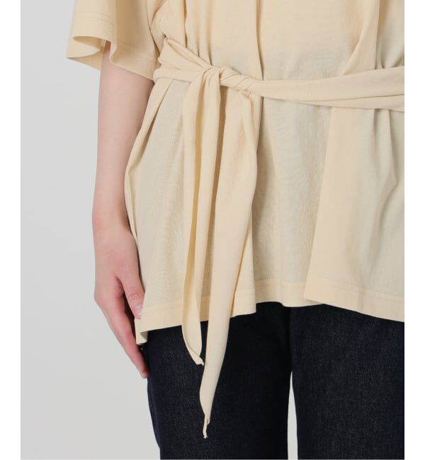 SLOBE IENA「《予約》Plus by ONIT/オニット SLOBE別注 スカーフ付Tシャツ」|Tシャツ・カットソー|