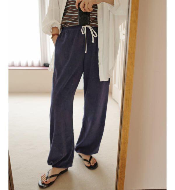 SLOBE IENA「《予約》Plus by ONIT/オニット SLOBE別注 2way パイルパンツ」|その他|