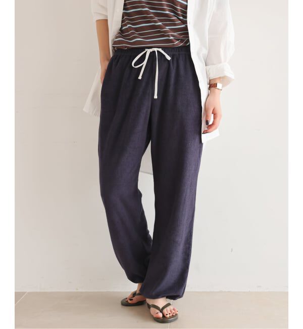 SLOBE IENA「《予約》Plus by ONIT/オニット SLOBE別注 2way パイルパンツ」|その他|ネイビー