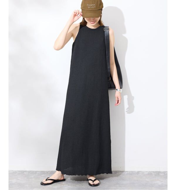 SLOBE IENA「《シリーズあり/予約》シュリンクジャージーアメスリワンピース」|ワンピース|