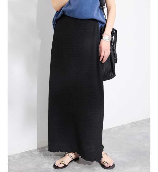 SLOBE IENA「《シリーズあり/予約》シュリンクジャージースカート」|スカート|