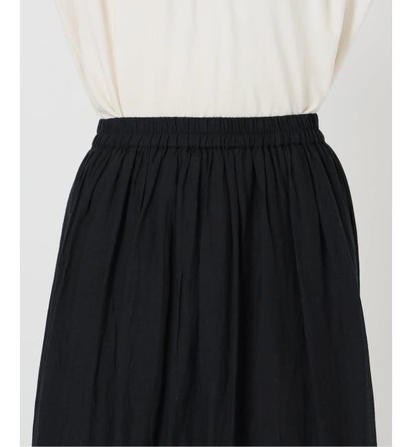 SLOBE IENA「《WEB限定/追加3予約》コットンボイルケミカルレーススカート」|スカート|