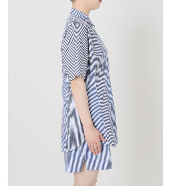 VERMEIL par iena「《予約》Stripe ハーフスリーブシャツ」|シャツ・ブラウス|