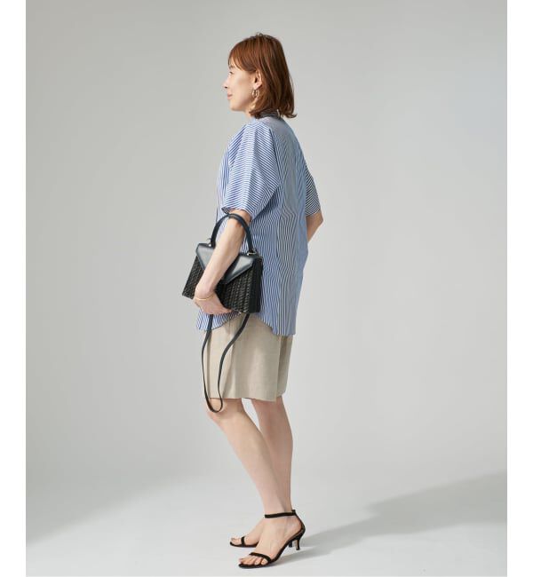 VERMEIL par iena「《予約》Stripe ハーフスリーブシャツ」|シャツ・ブラウス|