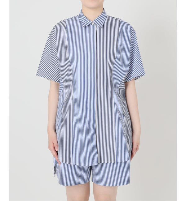VERMEIL par iena「《予約》Stripe ハーフスリーブシャツ」|シャツ・ブラウス|