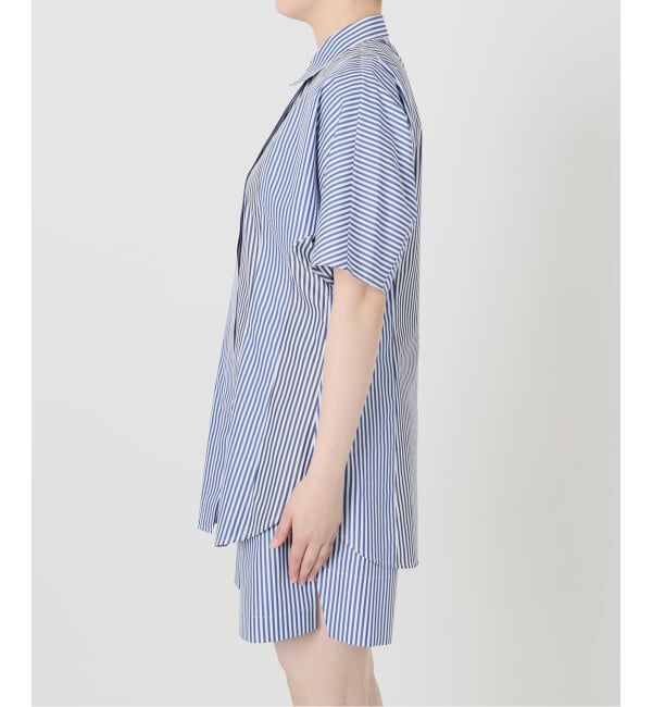 VERMEIL par iena「《予約》Stripe ハーフスリーブシャツ」|シャツ・ブラウス|