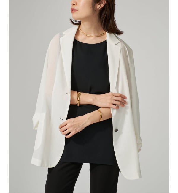 VERMEIL par iena「《予約》SHEER TORO ジャケット」|テーラードジャケット|