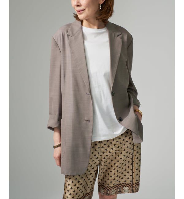 VERMEIL par iena「《予約》SHEER TORO ジャケット」|テーラードジャケット|ベージュ