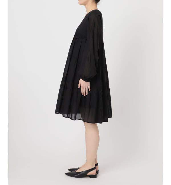 SLOBE IENA「《追加予約》コットンボイルティアードワンピース」|ワンピース|